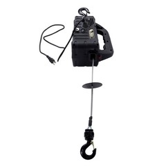 2-in-1 Portable Electric Hoist Power Winch 1100 lbs Wired Remote Control 1500W