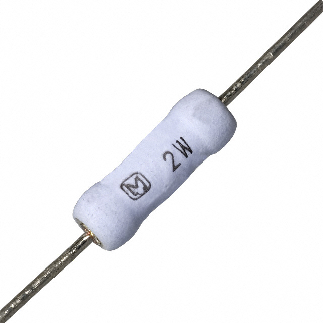 2 pcs ERG-2SJ222, 2.2k (2k2) ohm 2W Metal Oxide Power Resistors.