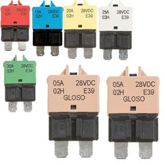 5PC 5A-30A Circuit Breakers Resettable Blade Type Fuse Car Truck Boat Marine