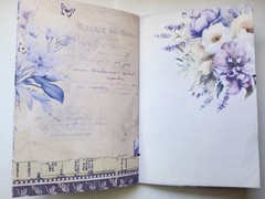 Junk Journal Blank Booklet “LAVENDER DREAMS” Vintage Purples 40pgs
