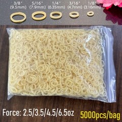 5000Pcs 2.5/3.5/4.5/6.5OZ Dental Orthodontic Rubber Band Elastic Braces Big Pack
