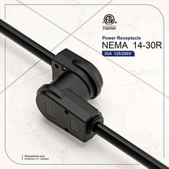 NEMA 14-30R Plug,14-30 30A/125/250V Female Connector, (ETL Certified) 30Amp 125/