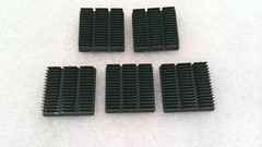 ALPHA UB35-7B HEAT SINK THERMAL 6MM H 2.0MM BASE (LOT OF 5)