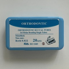 20 Sets Dental Orthodontic Buccal Tubes Bondable 1st Roth 022″ Mesh Base Molar