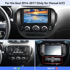 2G+64G Radio for Kia Soul 2014-2017 (Only for Manual A/C), 9 inch Android Tou…