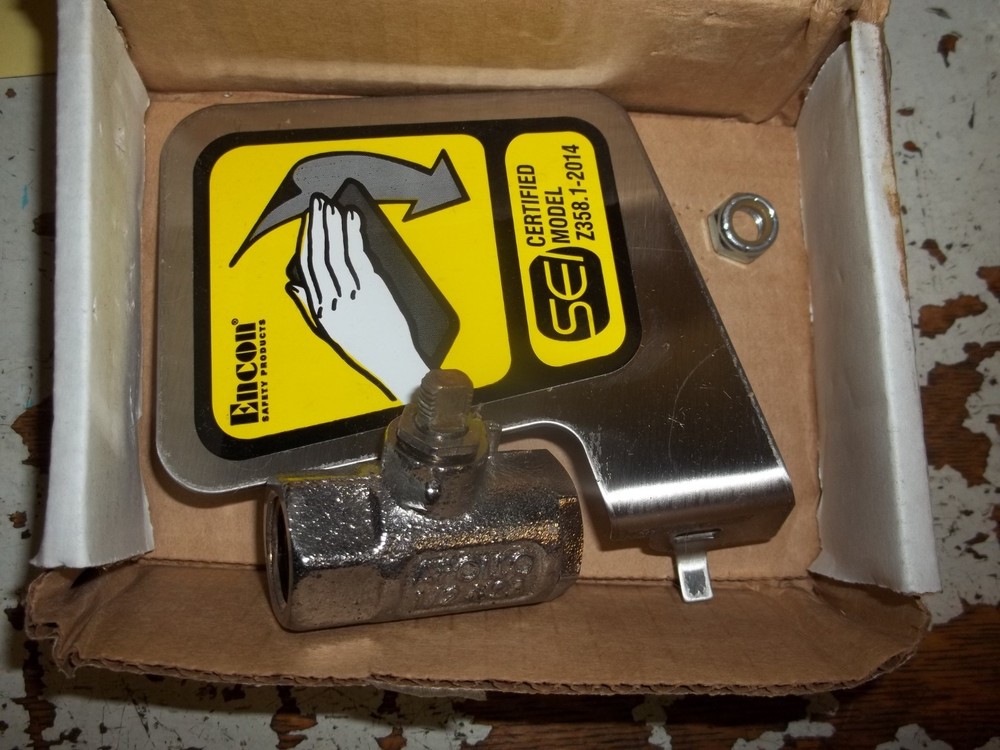ENCON APOLLO 1/2″ VALVE EMERGENCY EYE WASH STATION PUSH HANDLE 01052101 (LL12)