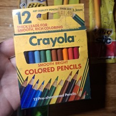 Vintage 1980s Bic Crayola pens color Papermate pencils NOS Lot