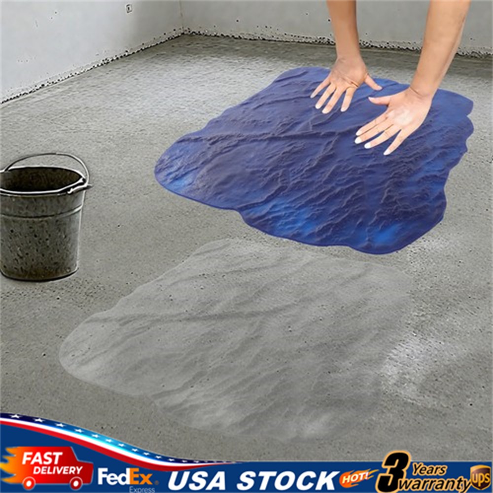 36″ X 36″ Slate Stone Texture Decorative Concrete Cement Stamps Mats Blue