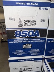 Sherwin Williams 950A Siliconized Acrylic Latex Caulk White 151-8323