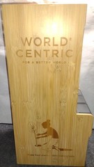 World Centric BAMBOO CABINET CUTLERY DISPENSER 3-SLOT FORK SPOON KNIFE DP-BA-FKS