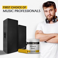 GRANOTONE Speaker Paint Black 1 Gallon Texture Coating for Speaker Cabinets,