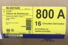 HOUSTON STOCK 800 AMP MLO NEW SQUARE D ML800162B I-LINE PANELBOARD600V NEMA 1