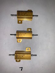 Dale RH-25 25 Watt 50 ohm 5% Power Resistors Brand New Pack Of (3)