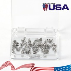 Dental Orthodontic Bondable Lingual Button Crimpable Hook Mesh Base Button Chain