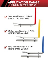 VEHIFOMO 5 Pcs Hydraulic Seal Installation Tool Kit, Pro-5PCS, Red