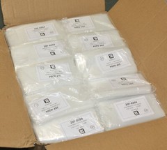 (10000) Elkay Open Top Poly Bags 20F-0204, 2″ x 4″ x 2 mil, LDPE Plastic, Flat