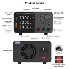 Adjustable DC 0-30V/60V/120 3A/5A/10A Lab Power Supply Veriable Bench Switching