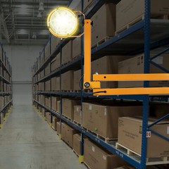 50W Loading Dock Folding LED Lights Swing Arm Lamp For Warehouse Outdoor Work US