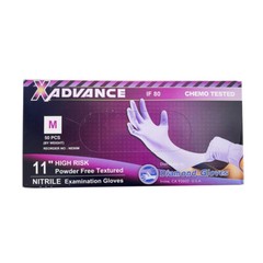 DIAMOND Blue Nitrile Disposable Exam Gloves, 8 Mil, Case of 500 (S-M-L-XL-XXL)