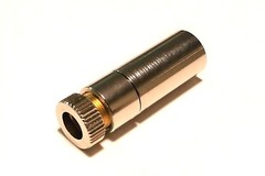 Laser Diode Housing w/ G-2 Lens – 9mm / TO-5 – 12mm x 30mm – SOLID BACK M9x0.5mm