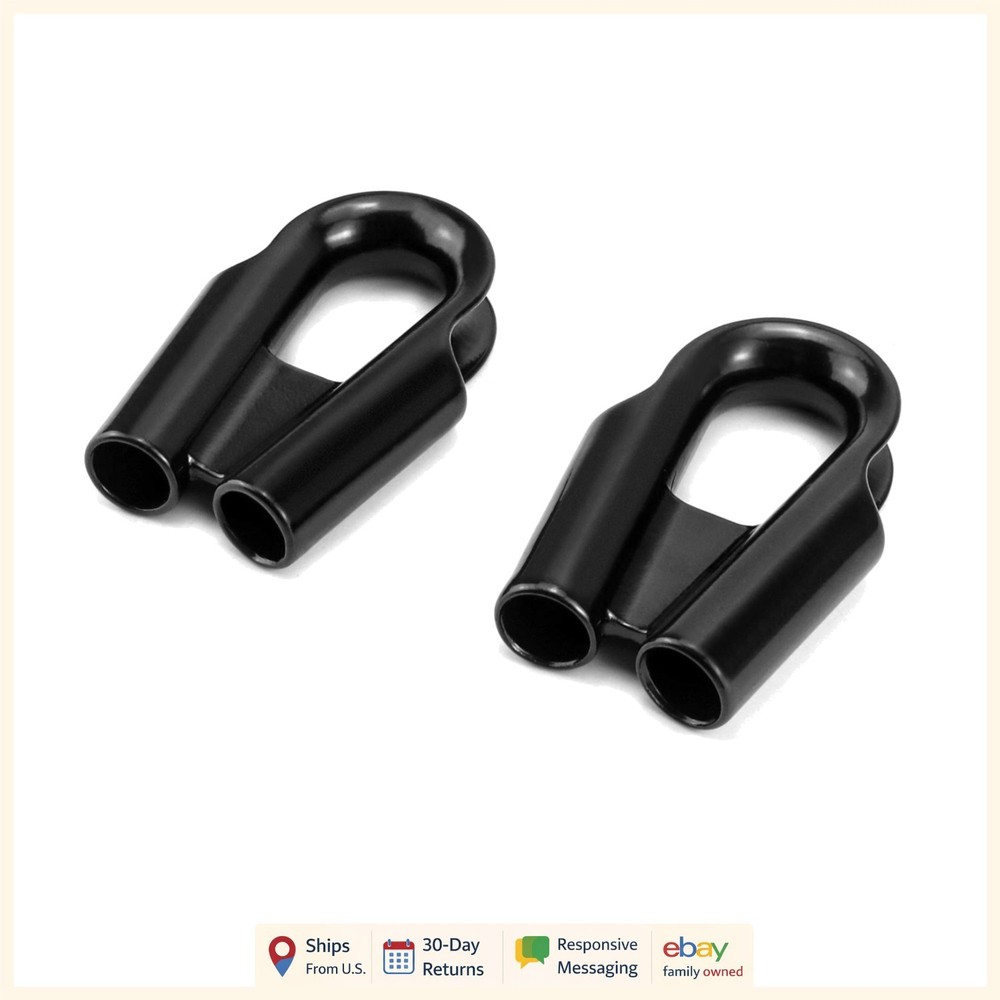 Pack of 2 15mm Wire Rope Thimbles with Industrial Strength and Polished Finish