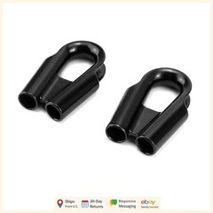 Pack of 2 15mm Wire Rope Thimbles with Industrial Strength and Polished Finish