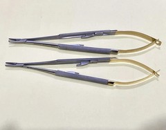 HU-FRIEDY Castroviejo Needle Holder 7″ 18cm Lot of 2 Pcs NH5024SiM NH5024RC