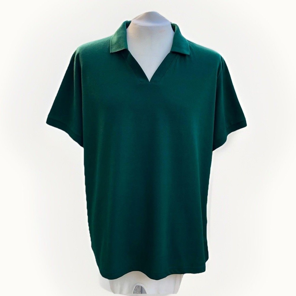 Women’s Paramedic Vet Polo Shirt UK 26 Green V-Neck Workwear Zookeeper Trojan