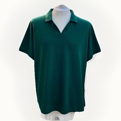 Women’s Paramedic Vet Polo Shirt UK 26 Green V-Neck Workwear Zookeeper Trojan