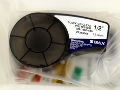 Brady 110900 BMP21 Series WorkHorse Black on Clear Polyester Labels M21-500-430