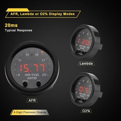 Value! 30-0300 Wideband UGEO Air Fuel Ratio Gauge 52mm(2-1/16″), AFR/Lambda Co..