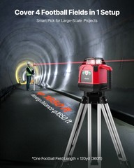 VEVOR 1650ft Rotary Laser Level Kit Self Leveling Red Line 0.06 in/100 ft