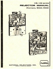 National Rejectors Vintage Manuals, Select Model. Reprint, CD or Thumb drive