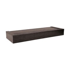 Four Seasons Courtyard 18″ Modern Floating Shelf Holds 15 lbs, 2 Pack, Espresso