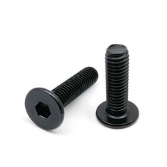 Stainless Steel Hexagon Hex Socket Ultra Thin Flat Wafer Head Screw Bolt Black
