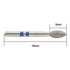 Dental Diamond Burs Zirconia Cutting Egg Football High Speed Friction Grip Bur