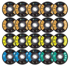 20PCS 4.5″ 4-1/2″ Zirconia Flap Disc 40 60 80 120 Grit Sanding Grinding Wheels