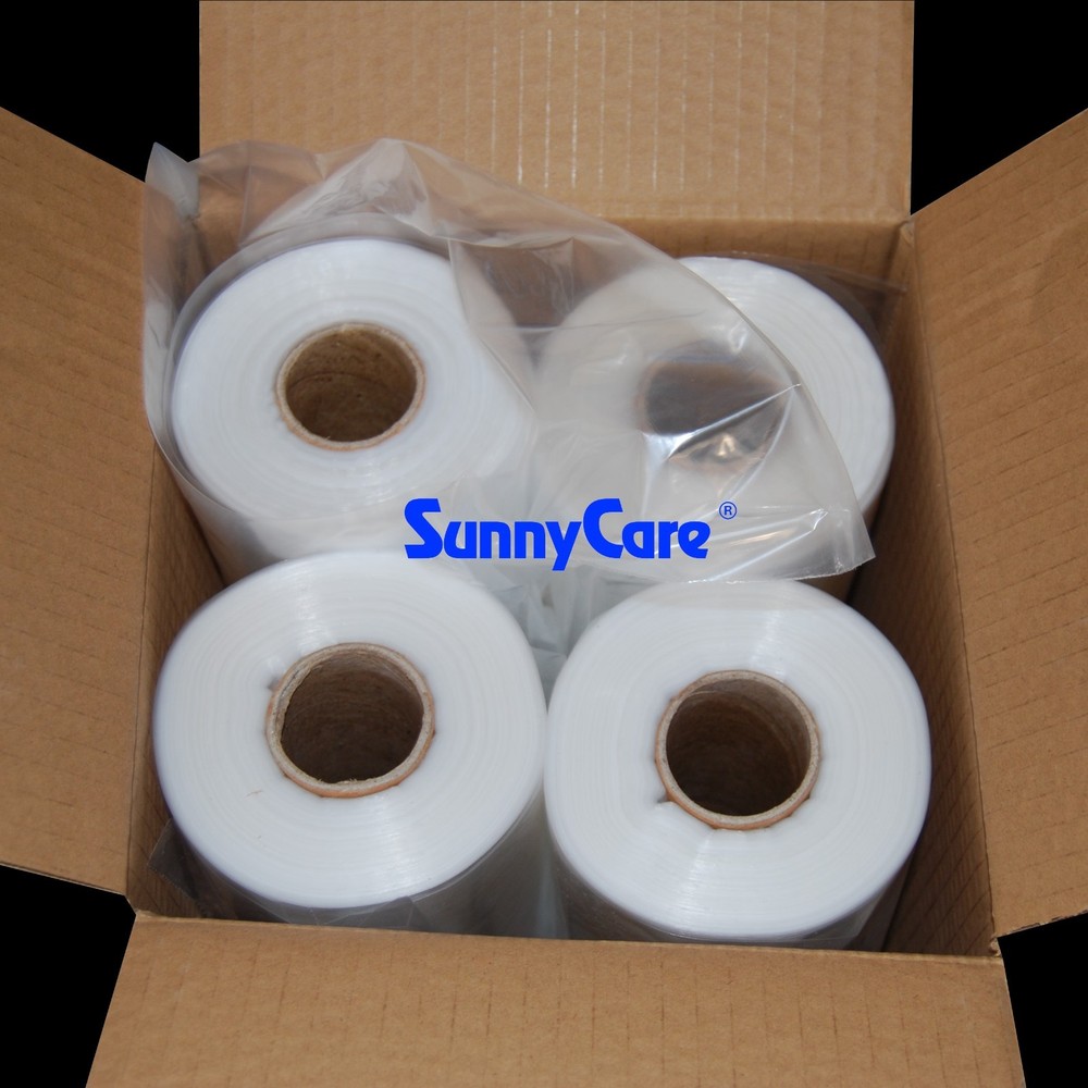 4 Roll 11X14 LDPE Clear Produce Grocery Supermarket Bag