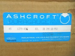 ASHCROFT – 45-1279-ASL-02L (30IMV-60 psi) – 4.5″ – 30 in VAC hG to 60 psi- (NEW)