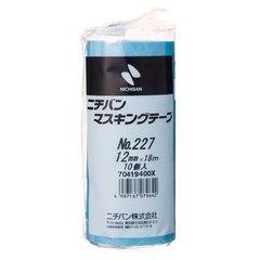 Nichiban Masking Tape No.227H 227H12 0.5 inches (12 mm) x 6.1 ft (18 m), 10 R…