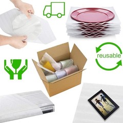 25 Pack Foam Sheets 12 x 16 Inches, White Cushioning Foam Wrap, Moving Suppli…