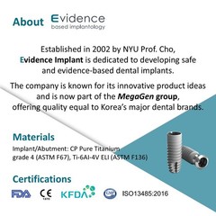 [Bone Level Tapered] Healing Abutment Int Hex 2.1/2.5mm for Hiossen/Korea Made