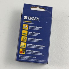 Brady Original White Label Tape Cartridge Vinyl 3/4″ x 21′ BMP21 Plus Lab M21