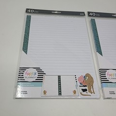 Lot of 2 Happy Planner Filler Paper Classic Size 40 Pages Jungle Cheetah Design