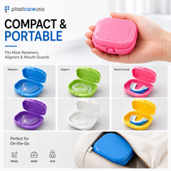 Sealed Assorted Dental Retainer Boxes Denture Case, Mouthguard Containers