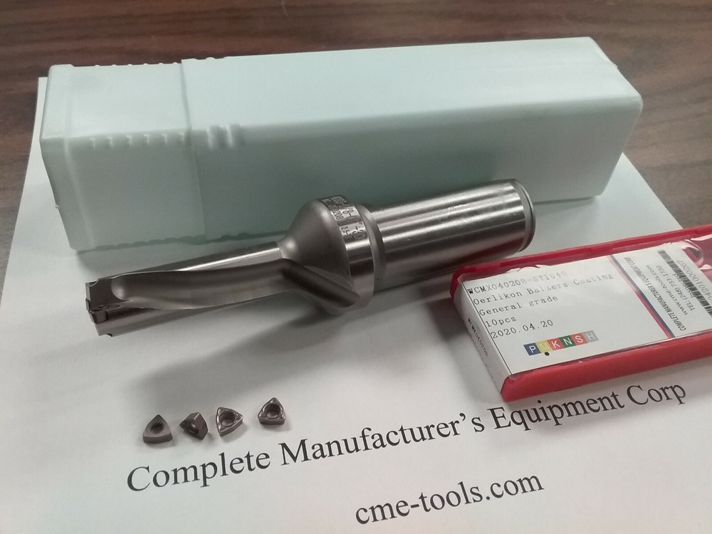 U drill 5/8″x2″x5″, 1″ shank, indexable w. Extra 10 WCMX03 inserts #UD-58