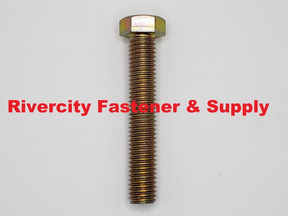 1/2-13 x 3 Tap Bolts Grade 8 Hex Head Screws 1/2x13x3 Full Thread 1/2×13 x 3″