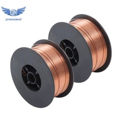 2 Pack Mig Solid Welding Wire ER70S-6 .030 inch 2LBS Mild Steel Gas Mig Wire