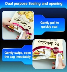 Mini Bag Sealer With Cutter And Magnet, 2 In 1 Rechargeable Vacuum Sealer Bag…