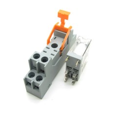 DC12V 24V AC220V Coil Power Relay 8A DPDT 2NO+2NC 8 Pins+ Anti-loose Lock Socket